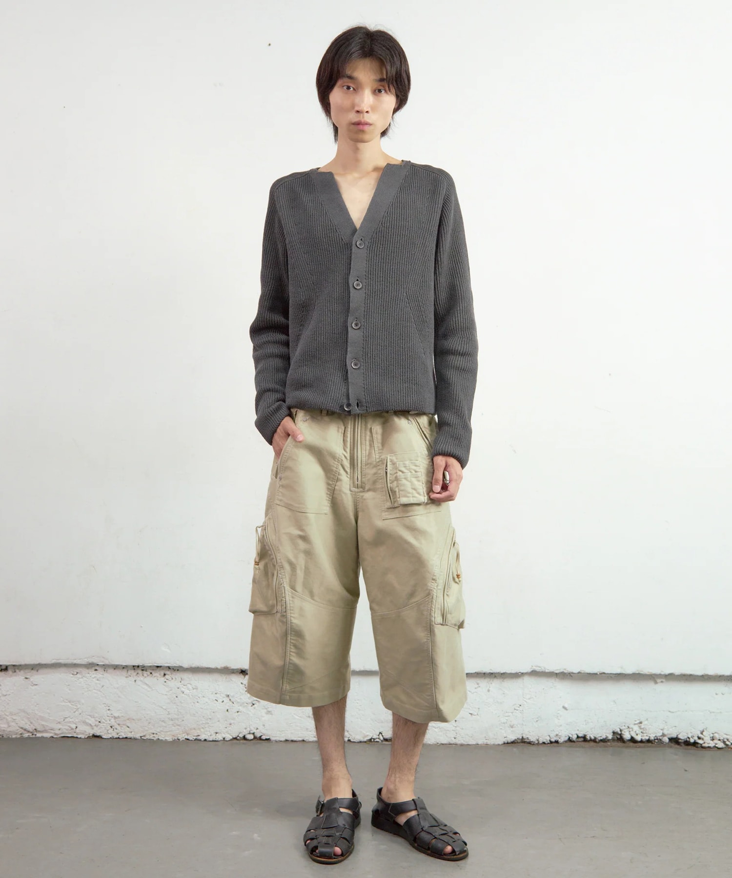 RIBBED CARDIGAN NVRFRGT