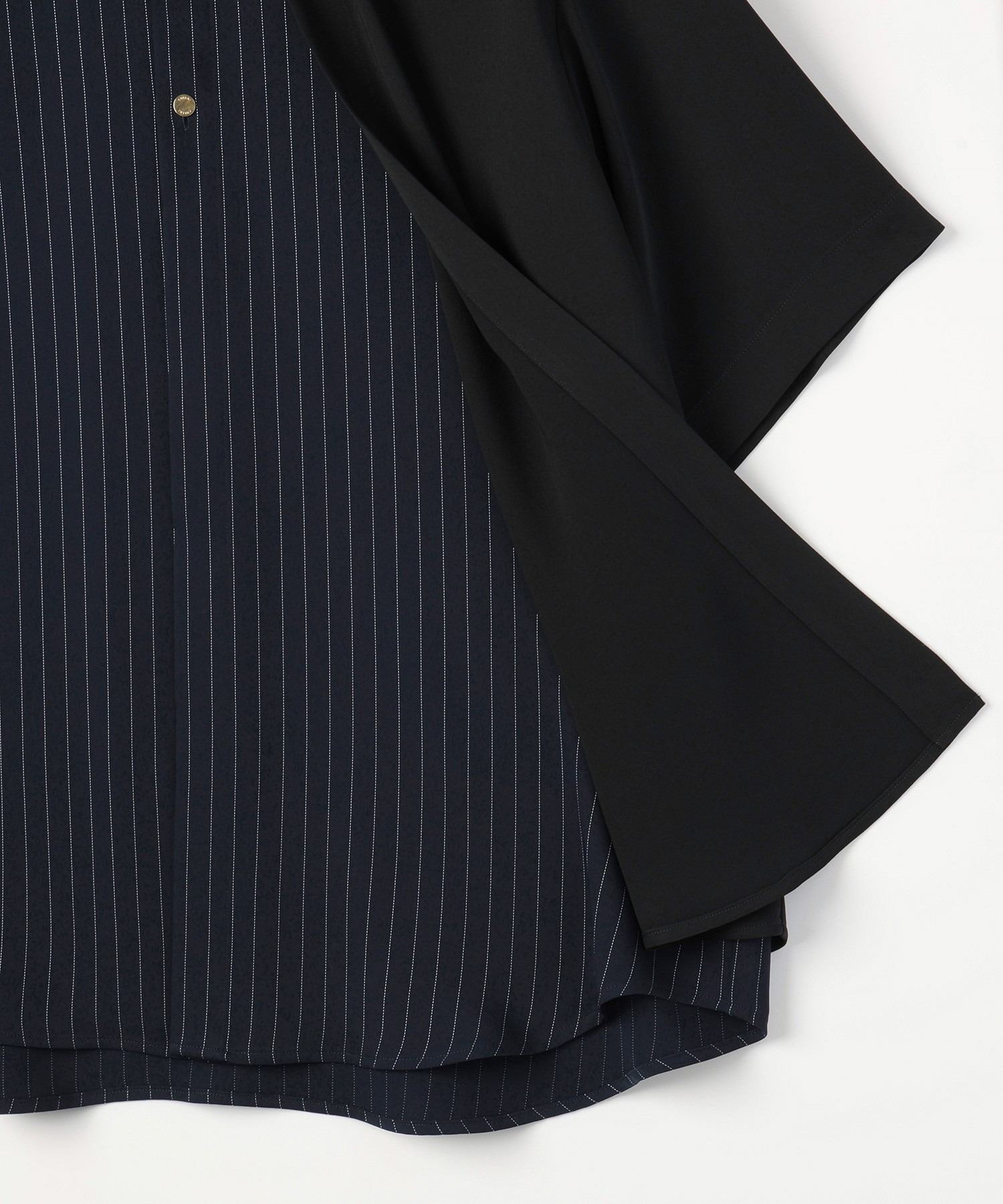 Double Cloth Layered Bi-Color Short Sleeve Shirt CULLNI