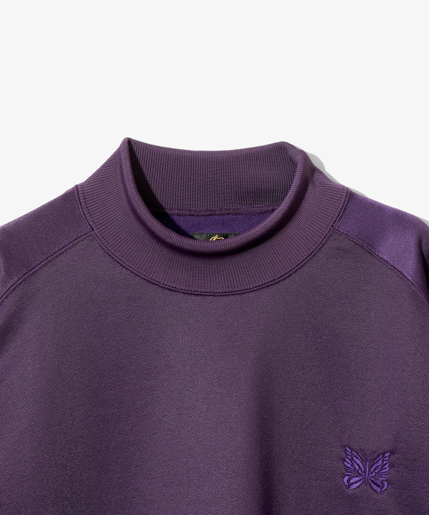 S/S Mock Neck Shirt - Bright Jersey NEEDLES