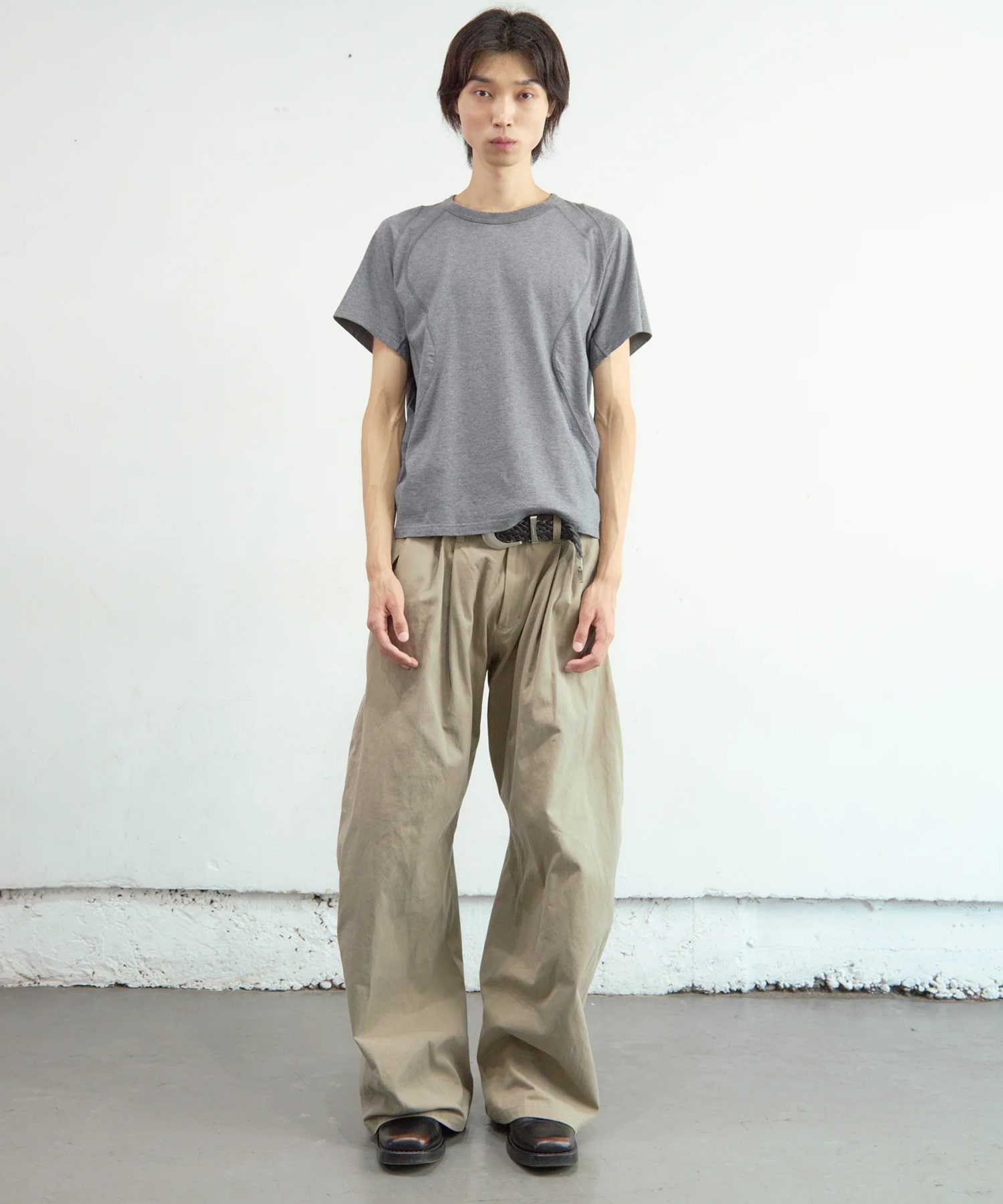 PANELLED HALF SLEEVE T-SHIRT NVRFRGT