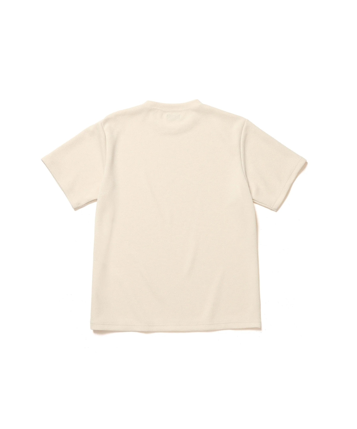 POLYESTER HEMP JERSEY  /CREW NECK T-SHIRT MR.OLIVE