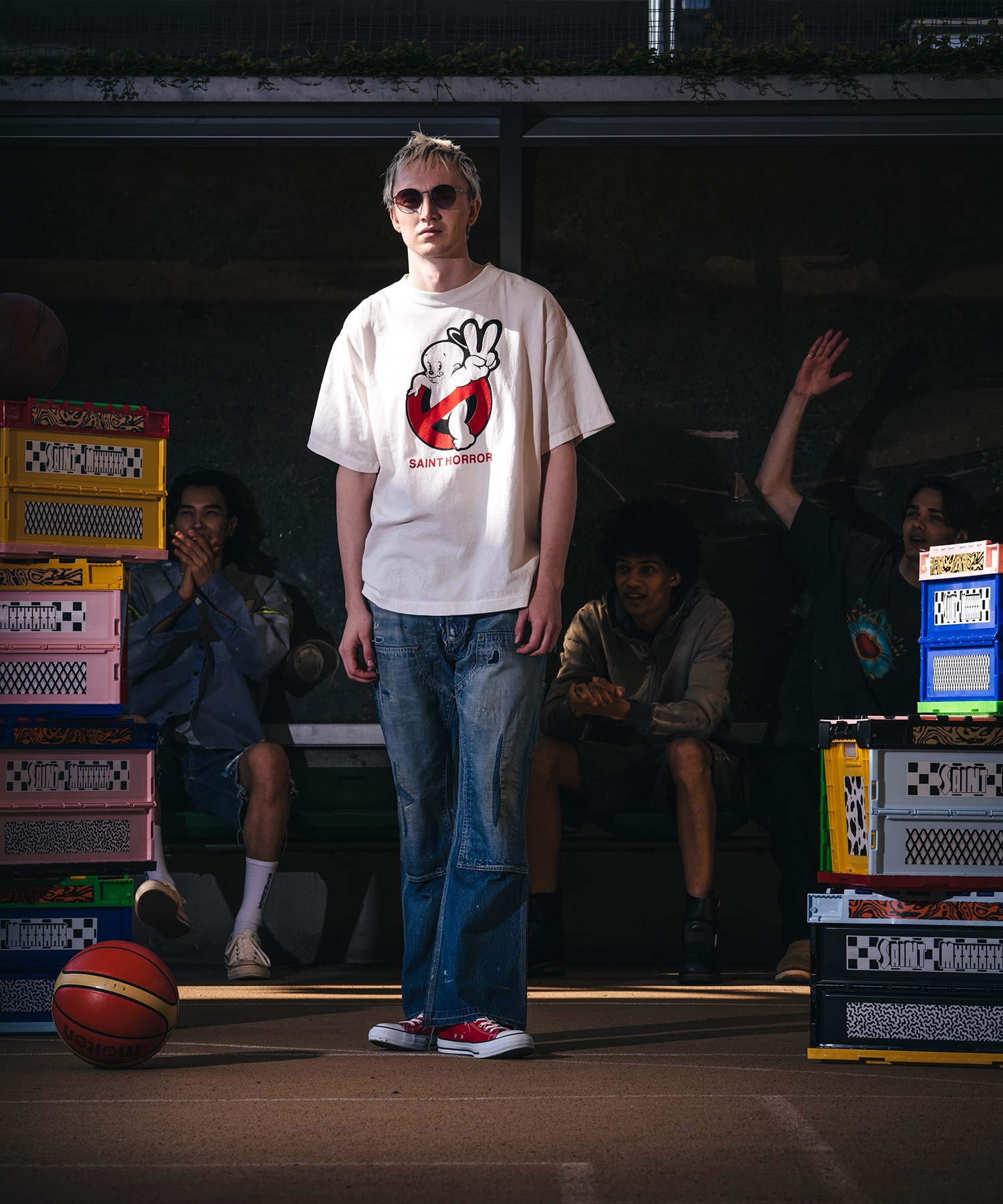 SM-MK8-0000-009/SS T-SHIRT/SAINT HORROR/WHITE SAINT M××××××