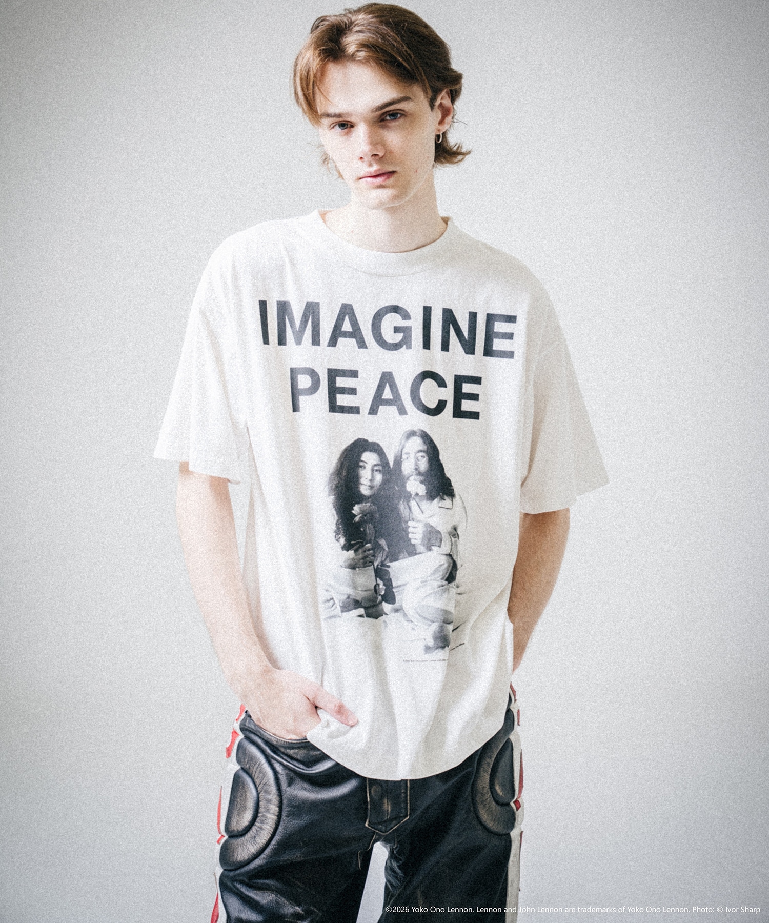 SM-MK8-0000-C27/JL_SS T-SHIRT/IMAGINE PEACE/WHT SAINT M××××××