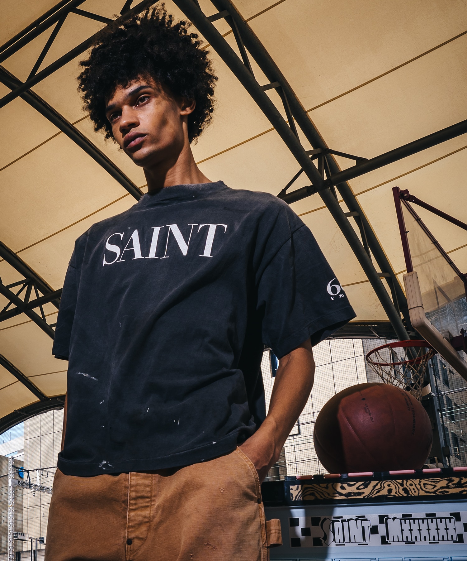 SM-MK8-0000-006/SS T-SHIRT/SAINT 666/BLACK SAINT M××××××