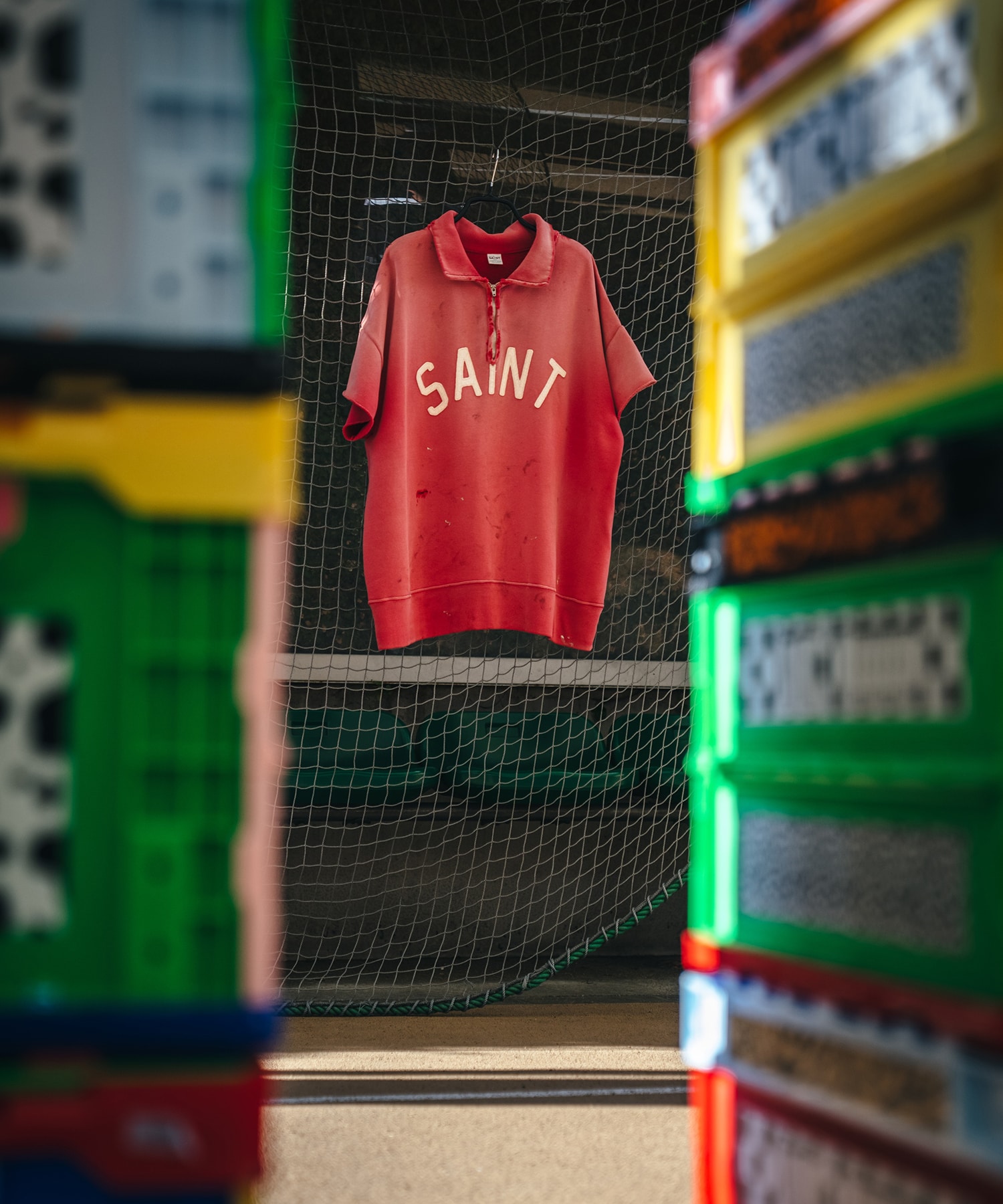 SM-MK8-0000-053/SS HARF ZIP SWEAT/SAINT/RED SAINT M××××××