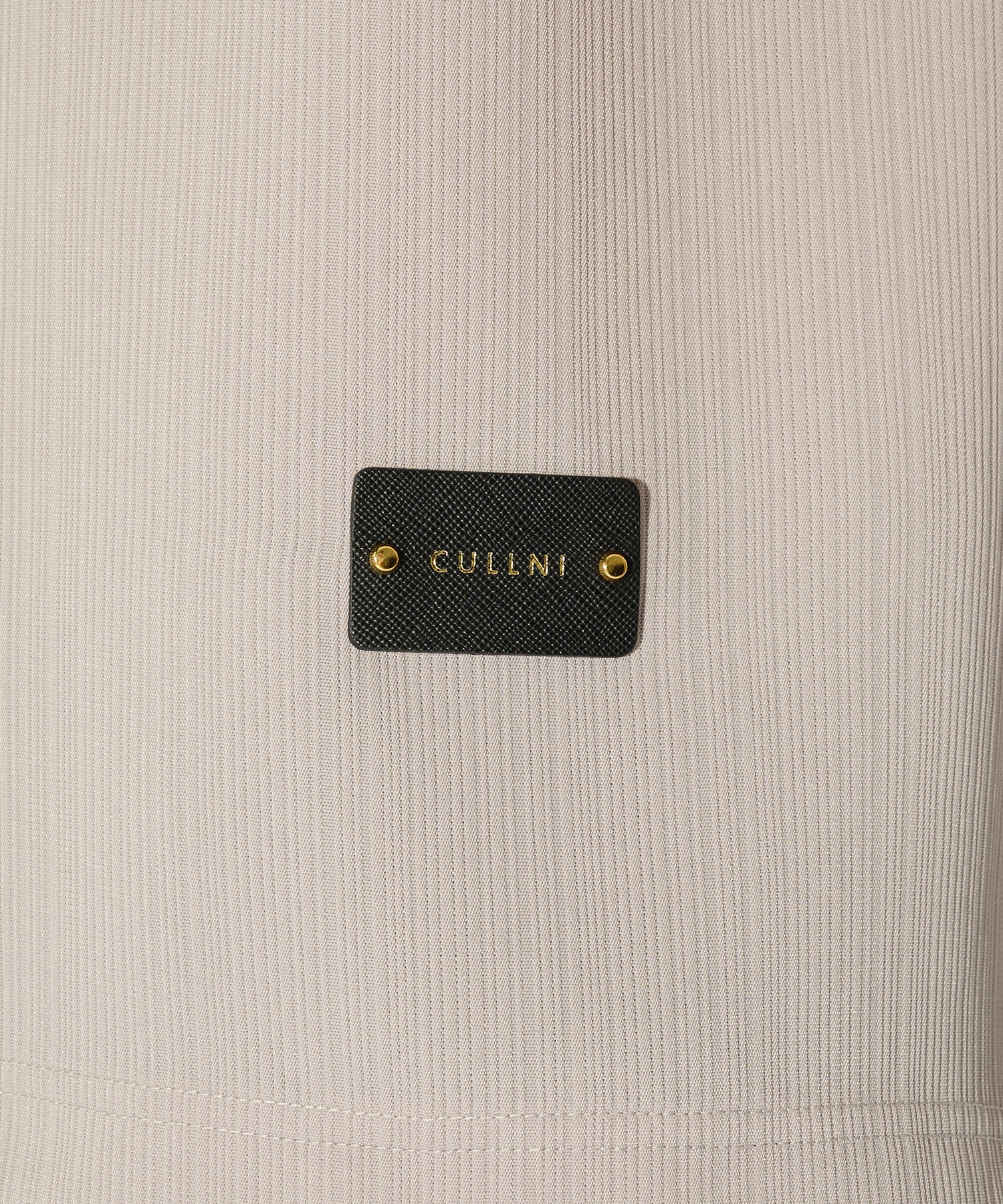 別注 Cord pique Leather Patch Short Sleeve Pullover CULLNI
