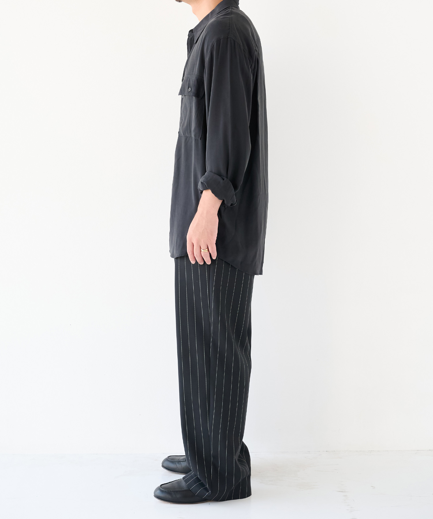 Non-Mulesed Summer Wool Slacks STUDIOUS