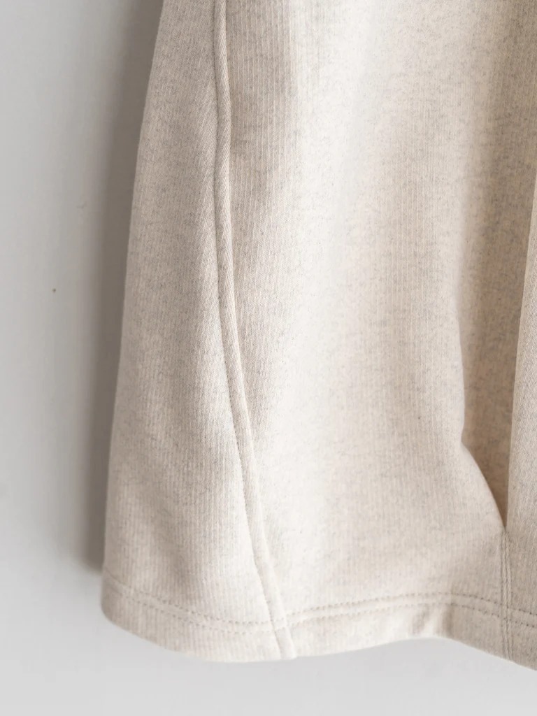 Pleated Balloon Sweat Shorts KHOKI