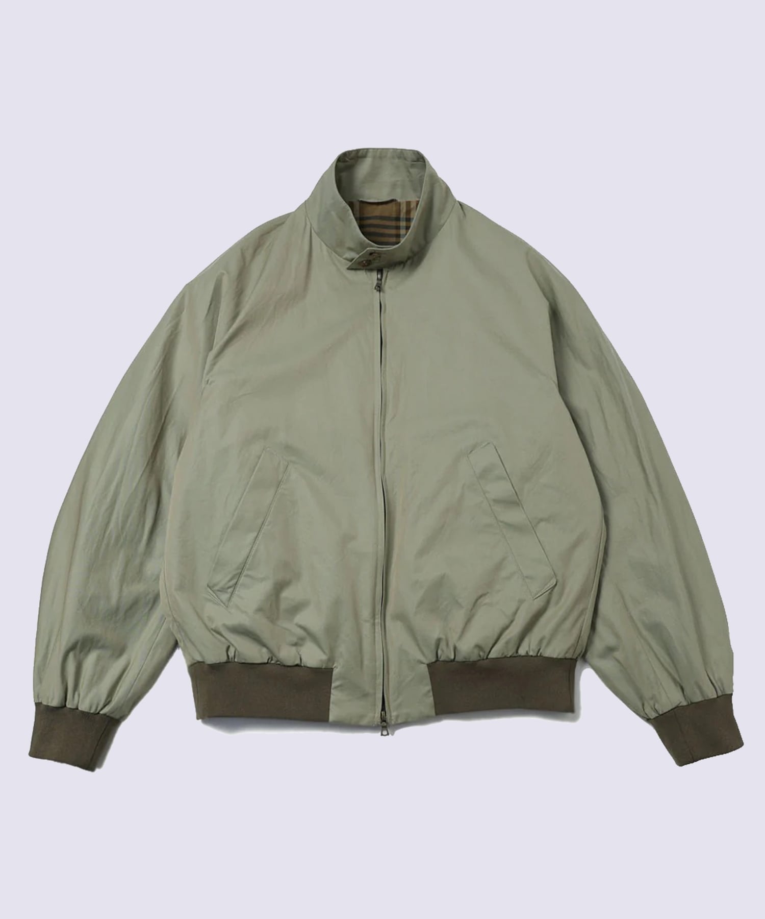 Cotton Gabardine Harrington Jacket blurhms