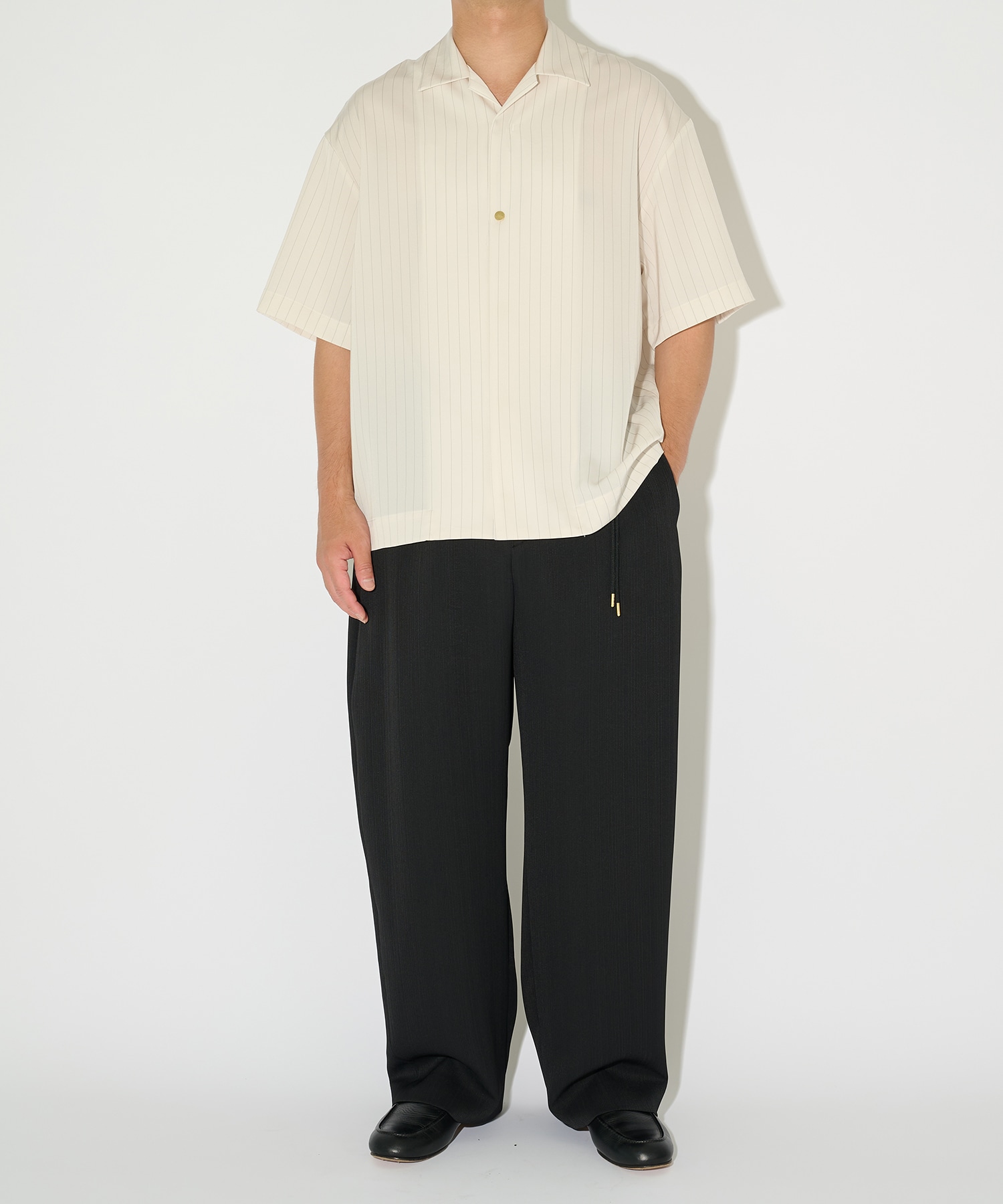 別注 Open Collar Short Sleeve Shirt CULLNI