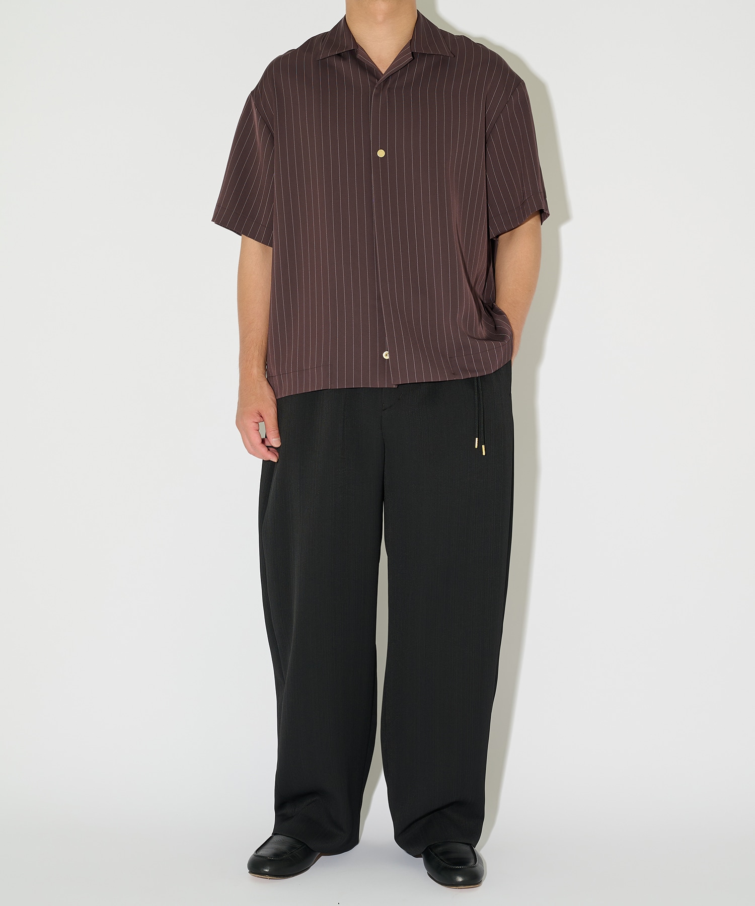 別注 Open Collar Short Sleeve Shirt CULLNI