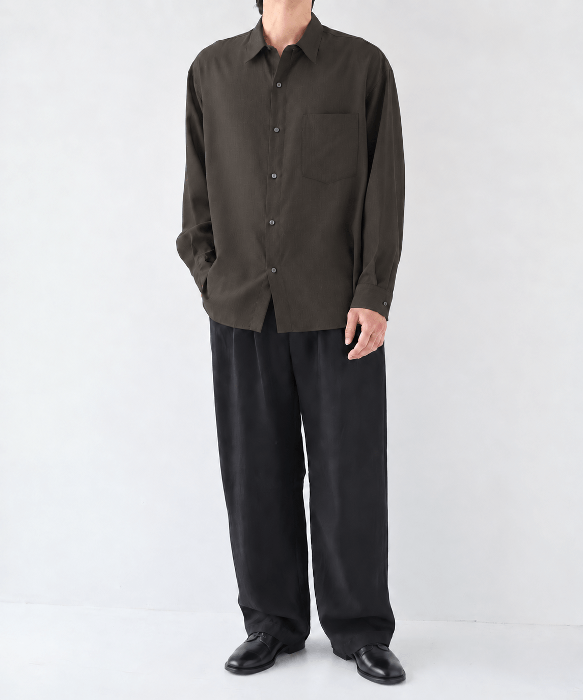 Fine Wool Smooth Shirts STUDIOUS