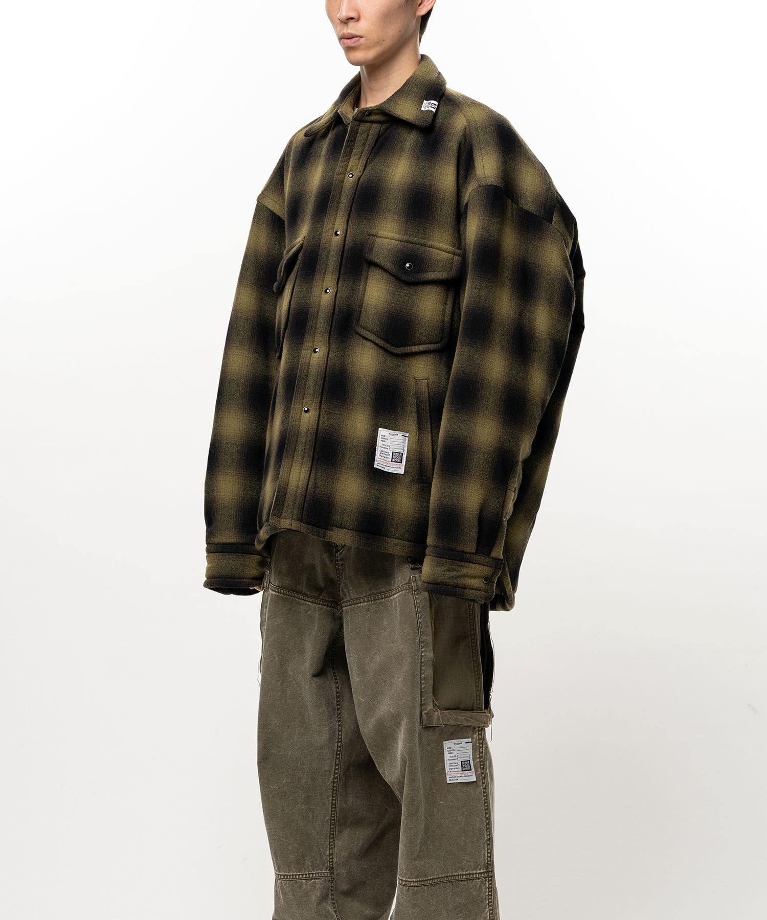 PUFFER CHECK SHIRTS Maison MIHARA YASUHIRO