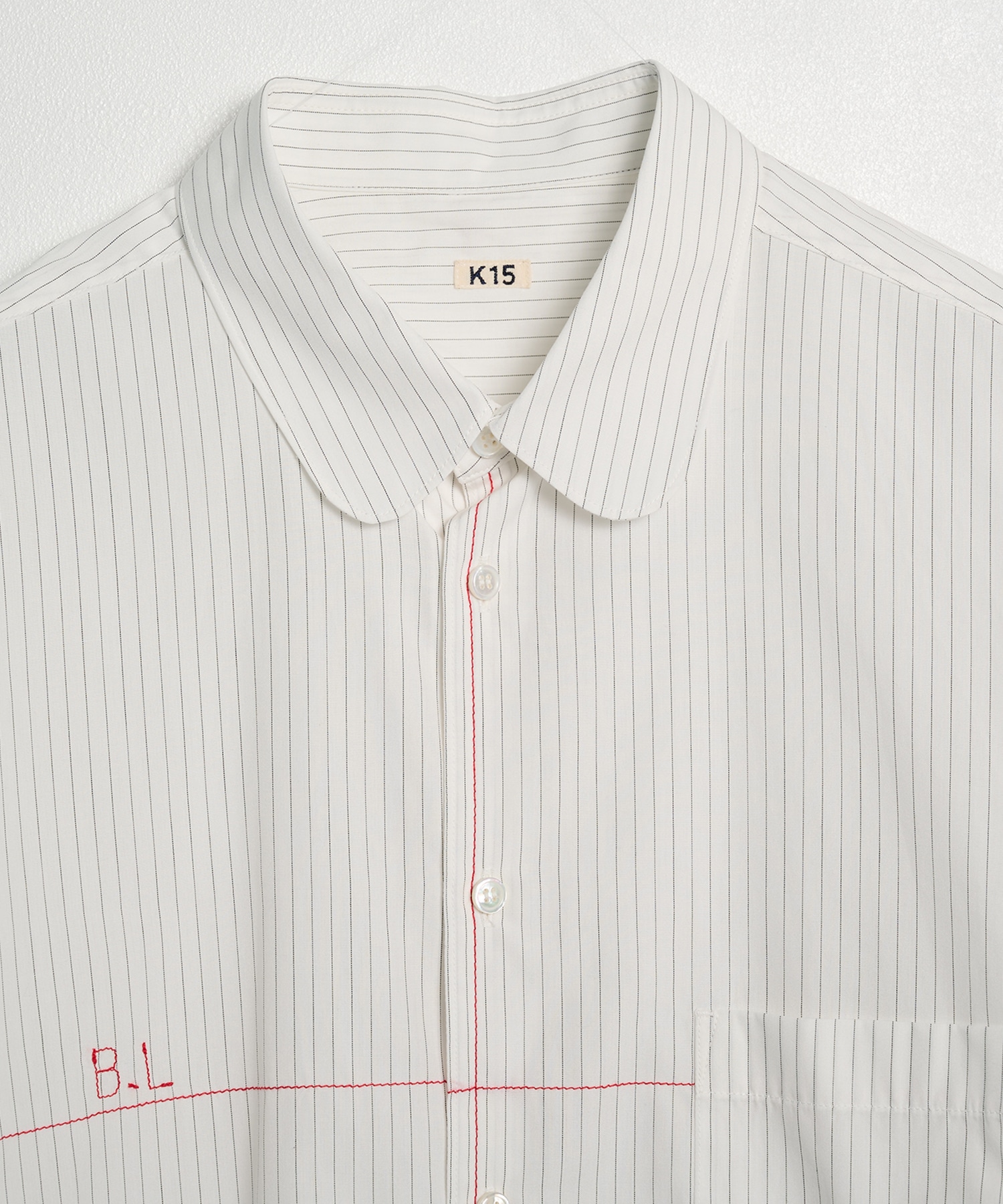 Round collar shirt KHOKI