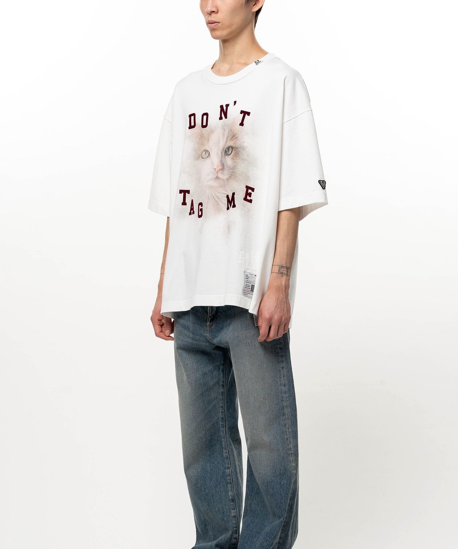 CAT PRINTED TEE Maison MIHARA YASUHIRO