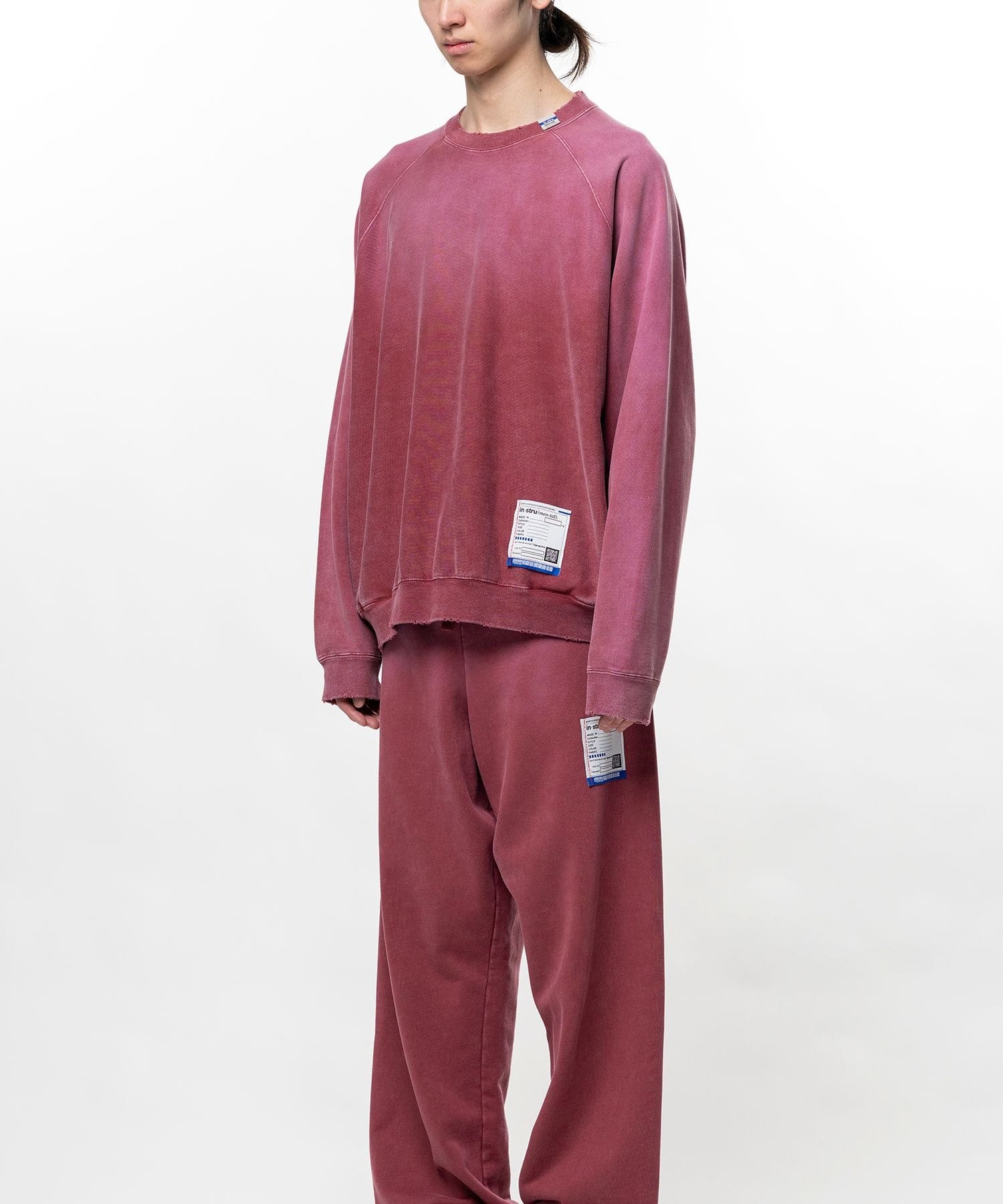 FRENCH TERRY DISTRESSED PULLOVER in・stru(men-tal)