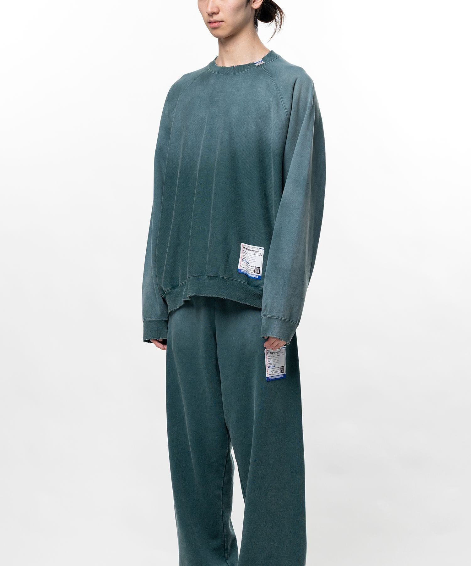 FRENCH TERRY DISTRESSED PULLOVER in・stru(men-tal)