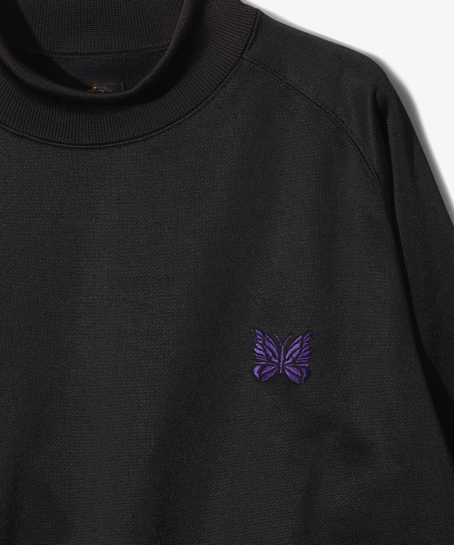 Mock Neck Shirt - Bright Jersey NEEDLES