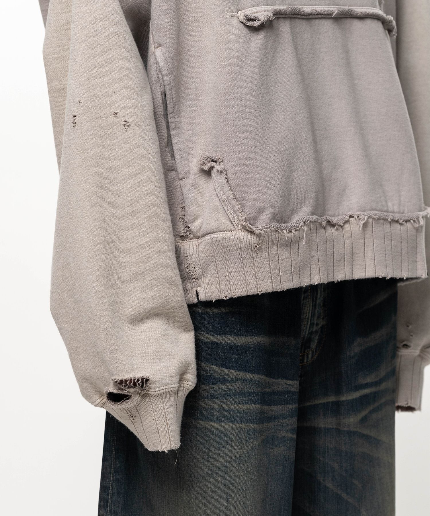 SUN FADED SWEAT HOODIE Maison MIHARA YASUHIRO