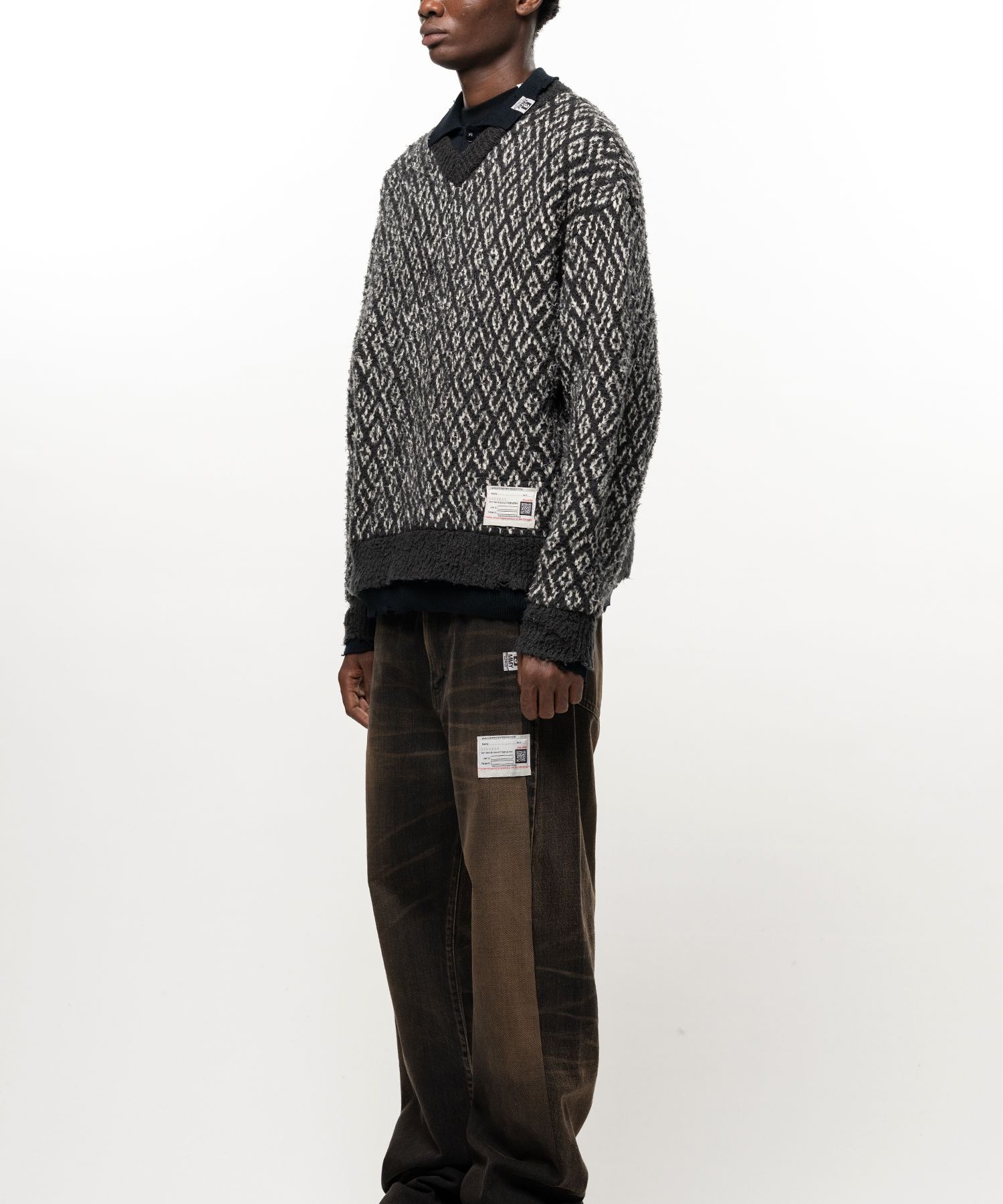 LAYERED KNIT PULLOVER Maison MIHARA YASUHIRO