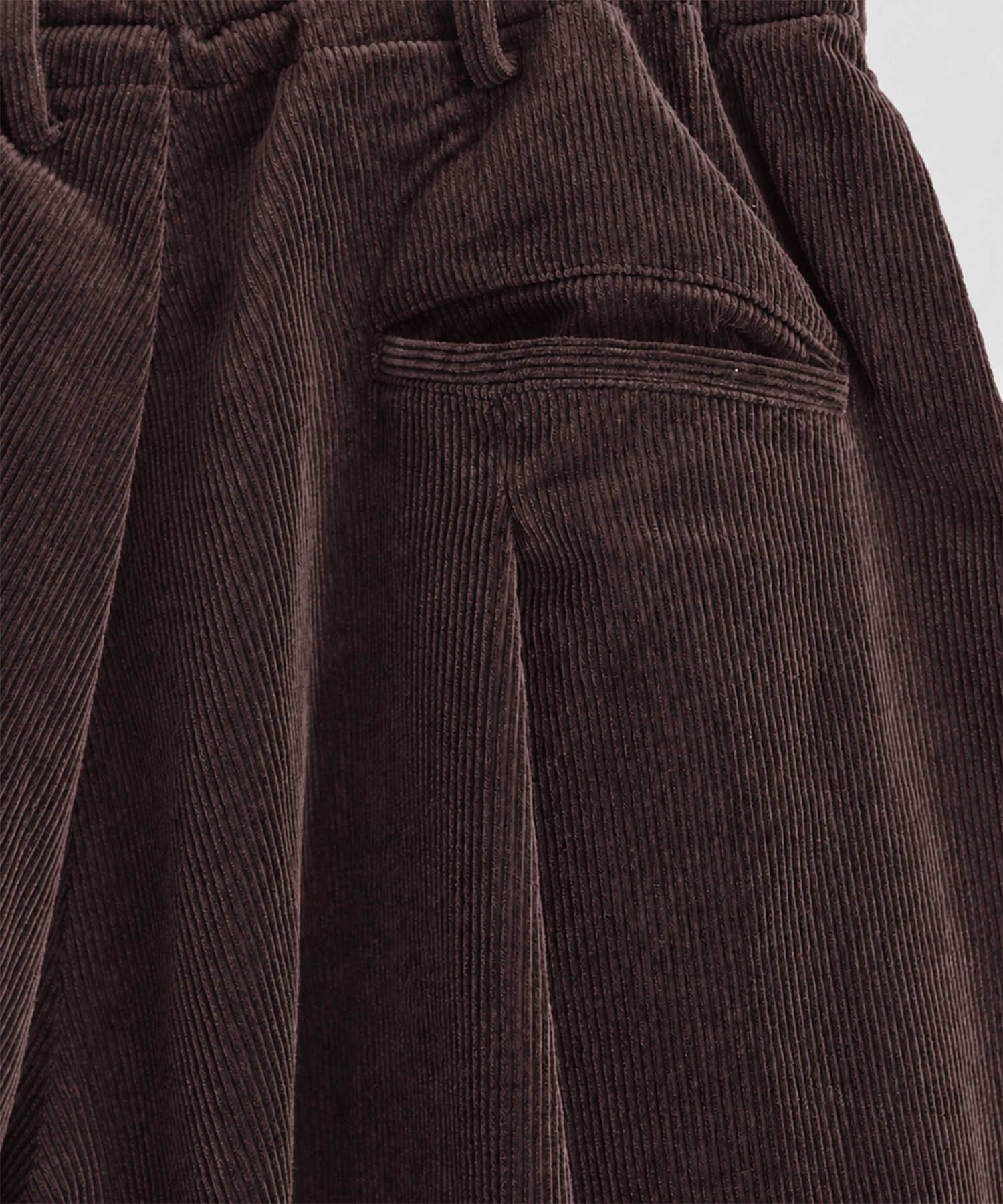 Wide-leg cropped corduroy pants KHOKI