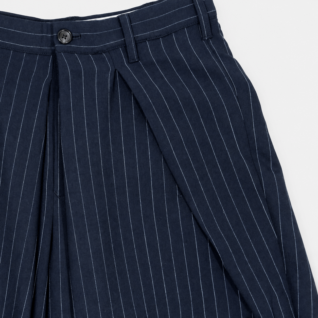 Cropped bonded wool pants KHOKI