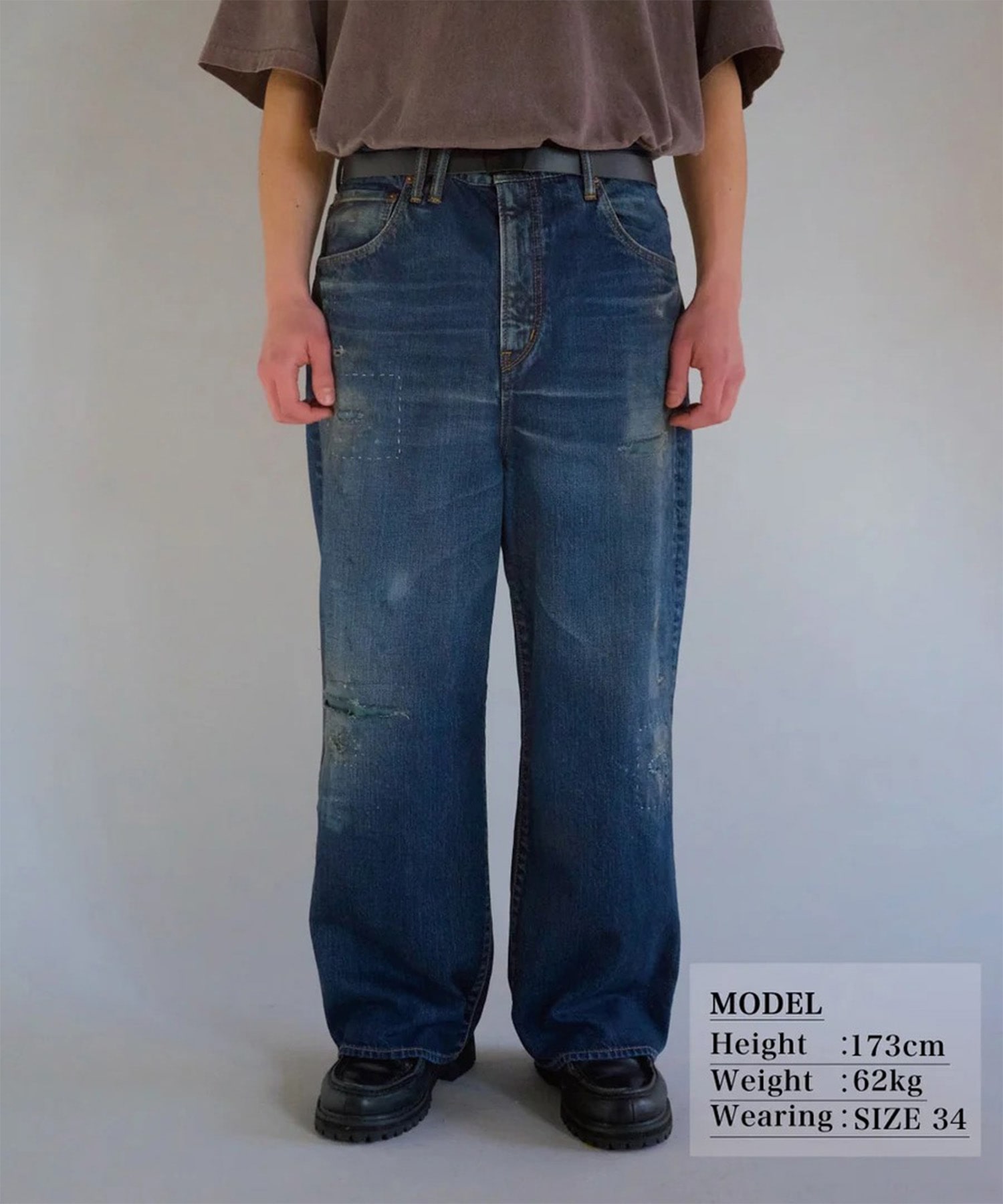 REMAKED WIDE 5P DENIM PANTS ANACHRONORM