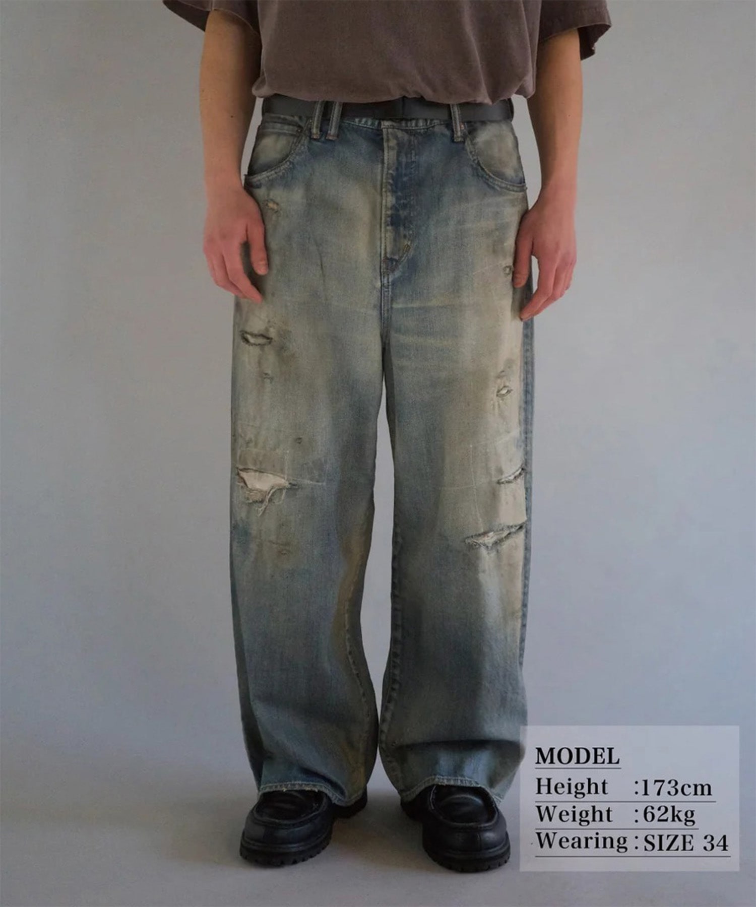 REMAKED WIDE 5P DENIM PANTS ANACHRONORM