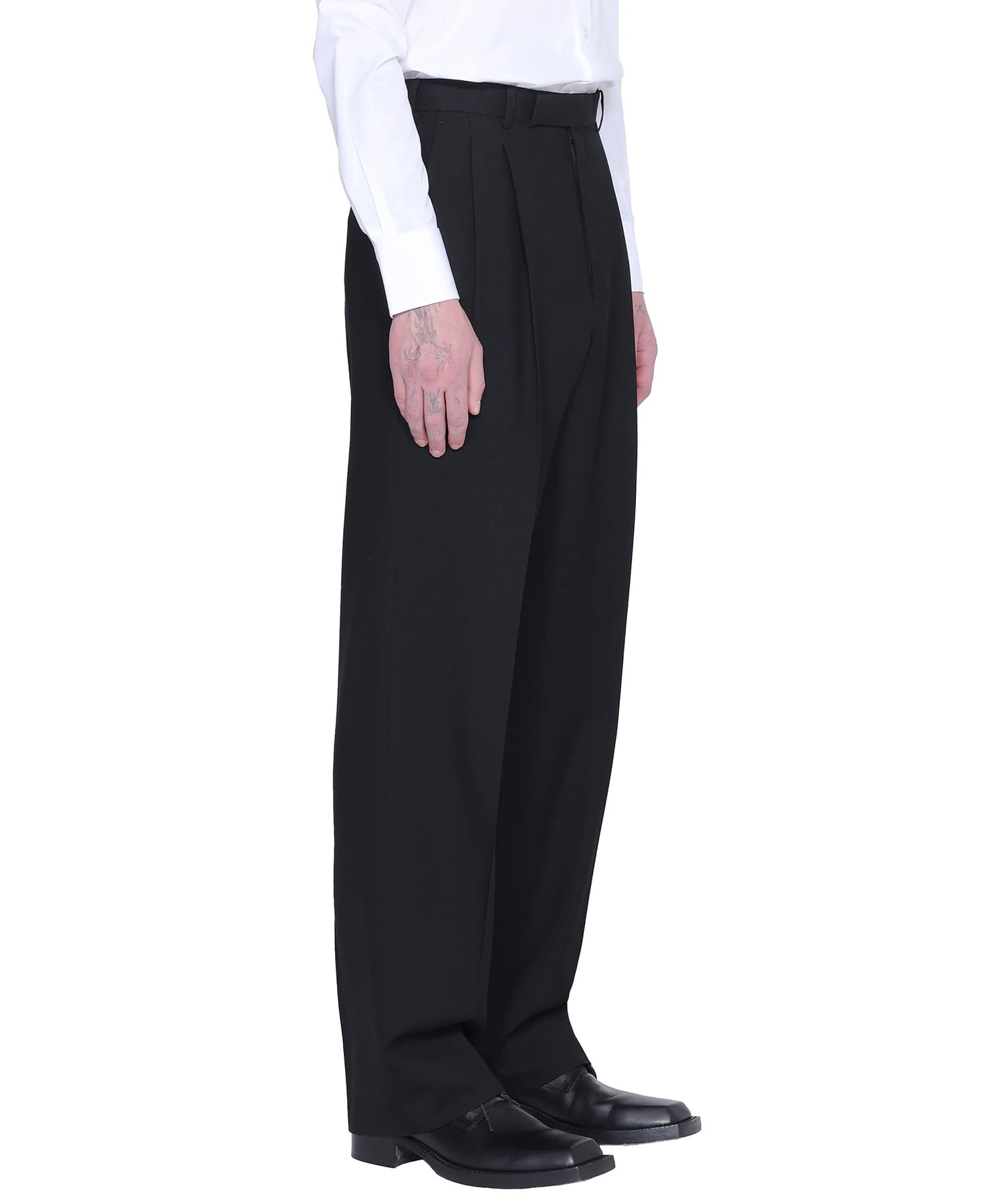 WOOL PLEATED TROUSERS JOHN LAWRENCE SULLIVAN