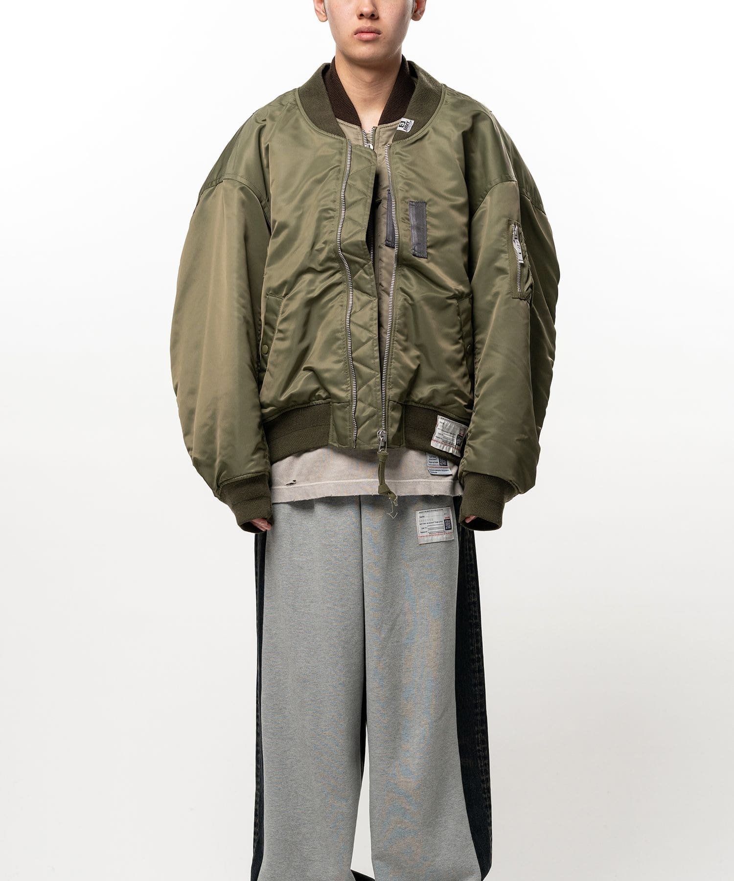 LAYERED BOMBER JACKET Maison MIHARA YASUHIRO