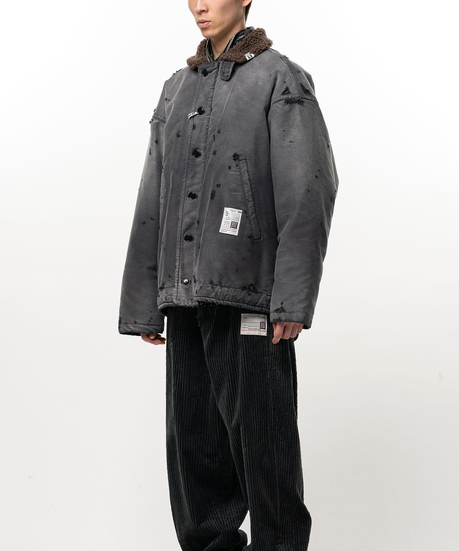 SUN FADED MILITARY BL Maison MIHARA YASUHIRO