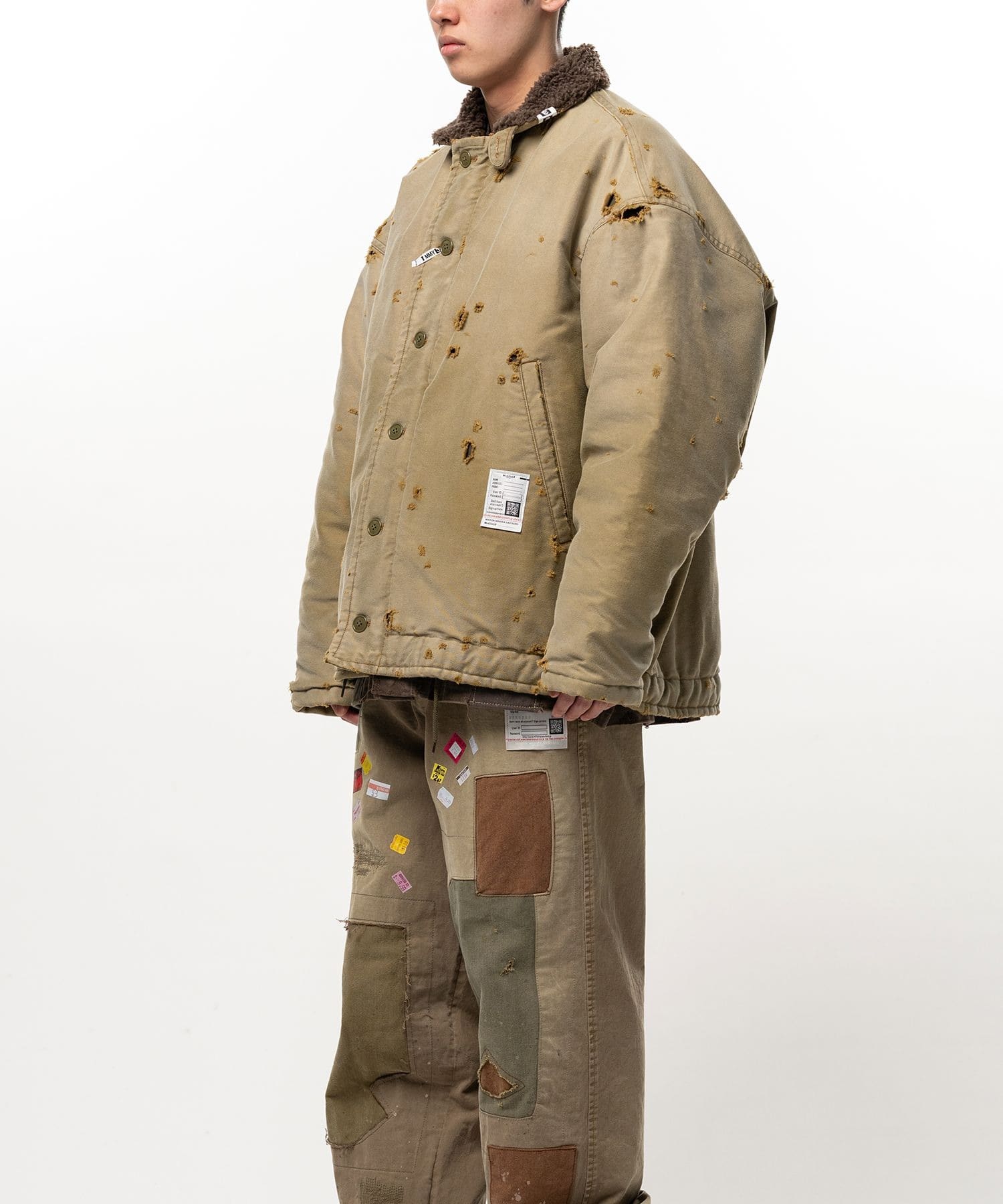 SUN FADED MILITARY BL Maison MIHARA YASUHIRO