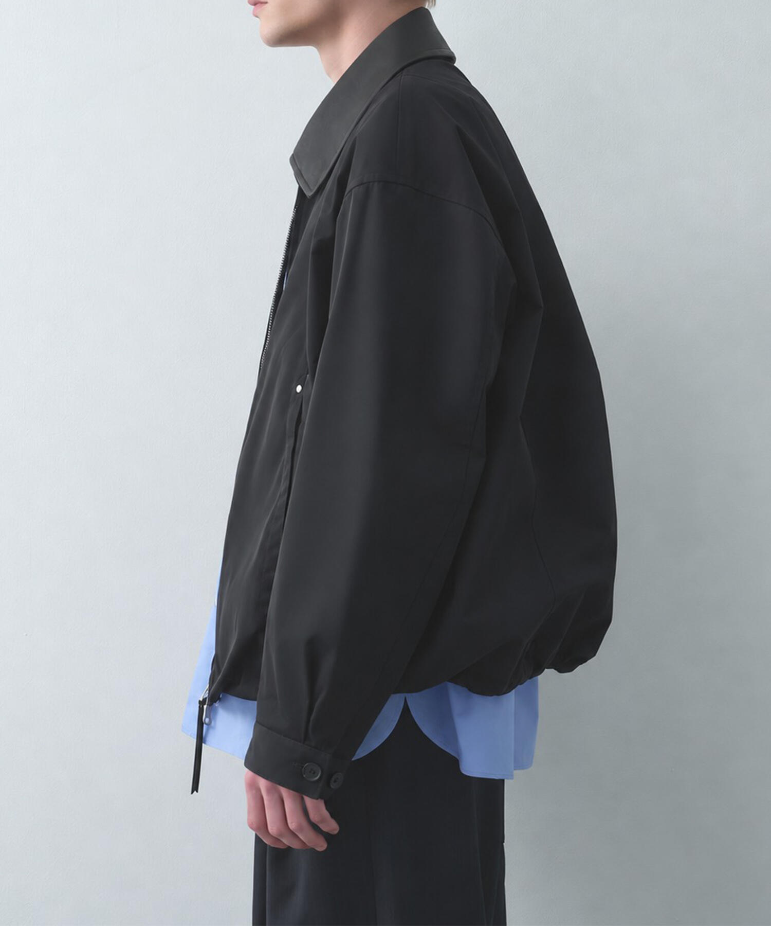Leather collar Balloon Blouson STUDIOUS