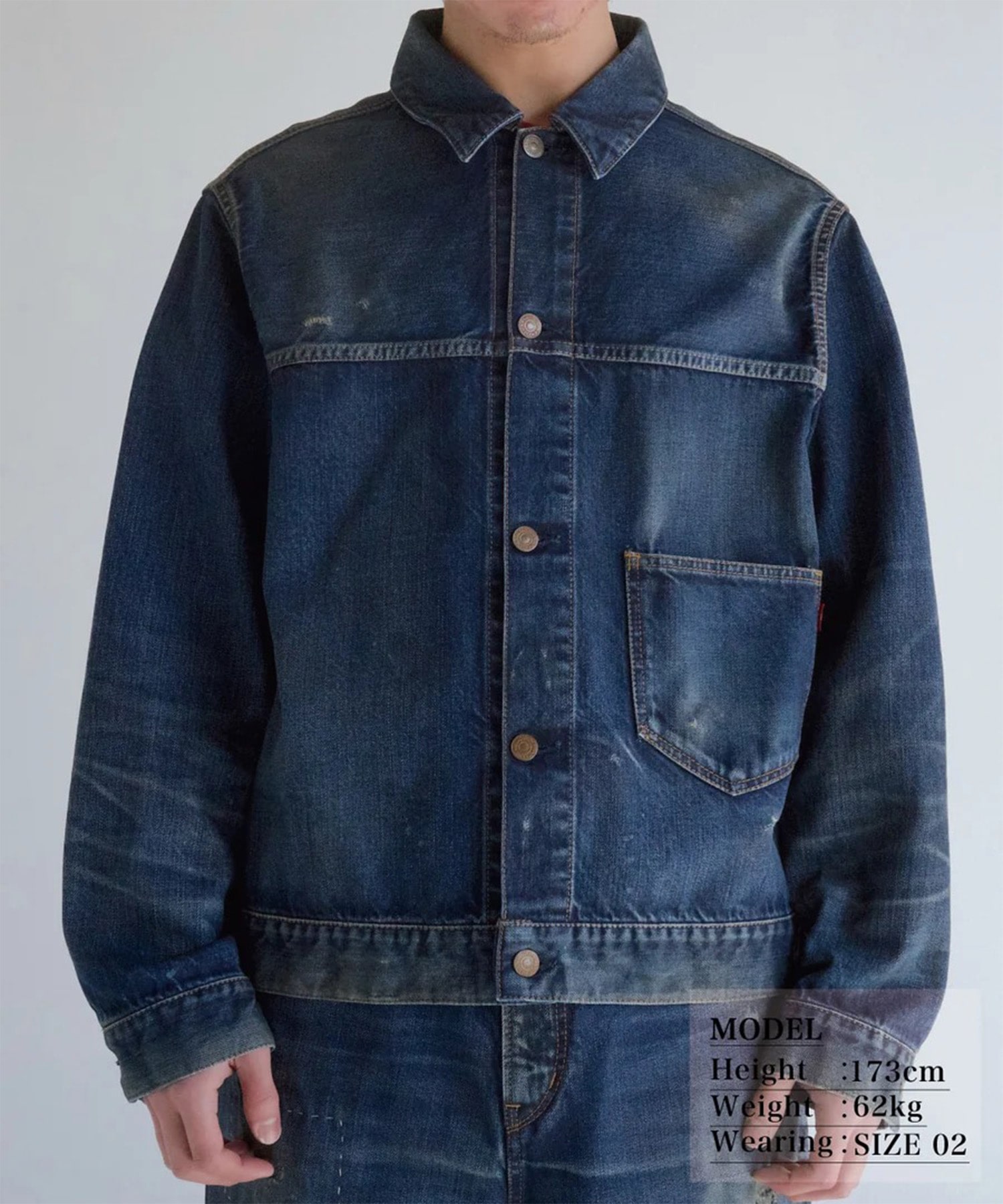 DAMAGED DENIM JACKET ANACHRONORM