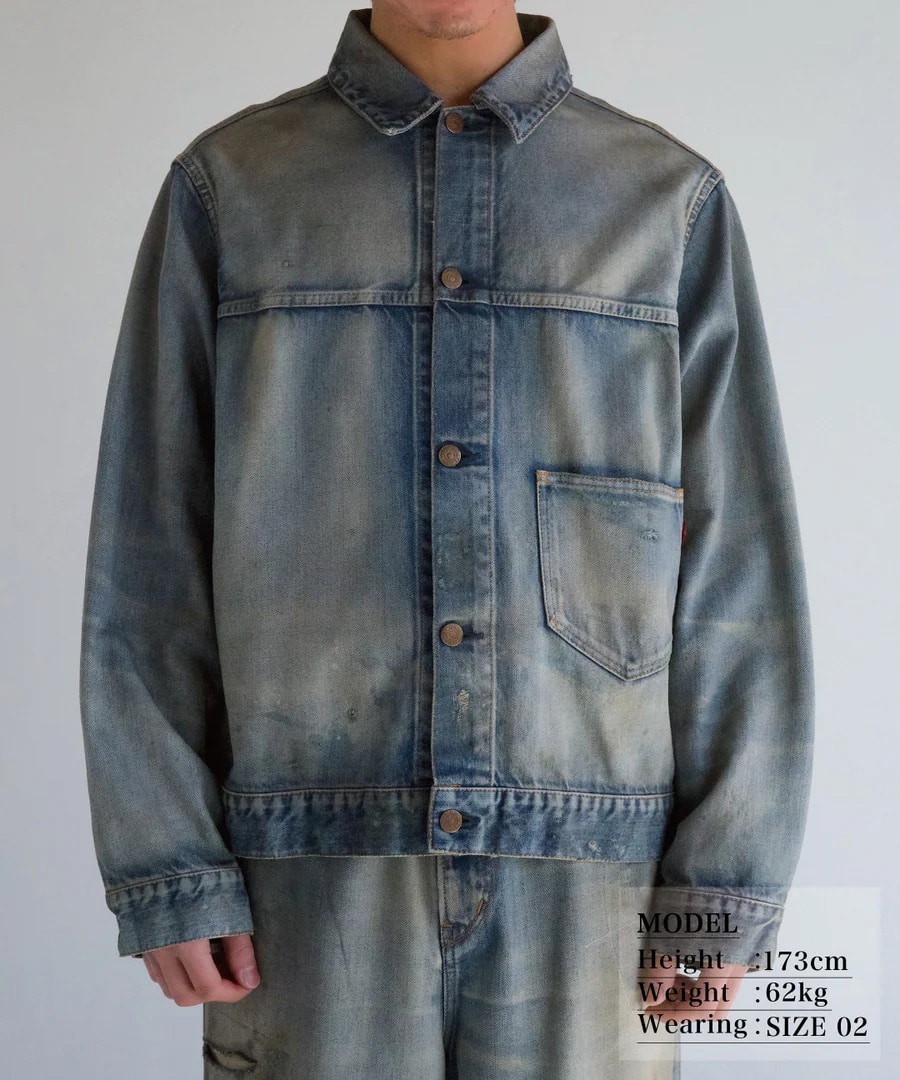 DAMAGED DENIM JACKET ANACHRONORM