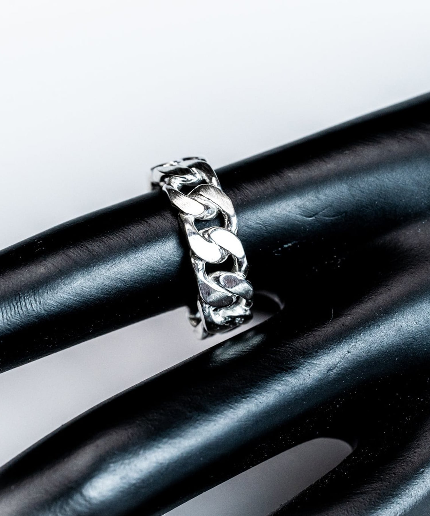 R-049 Gourmette(グルメット)Chain ring M WAKAN SILVER SMITH