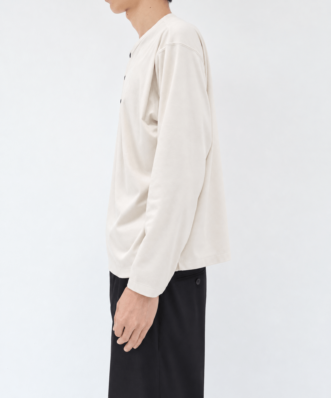 Micro Suede Henley neck STUDIOUS