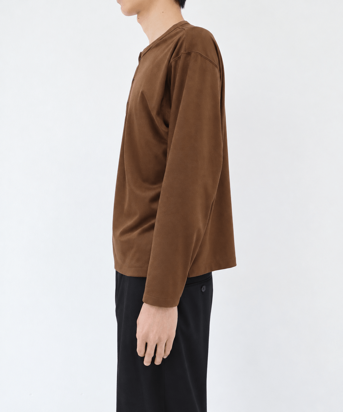 Micro Suede Henley neck STUDIOUS
