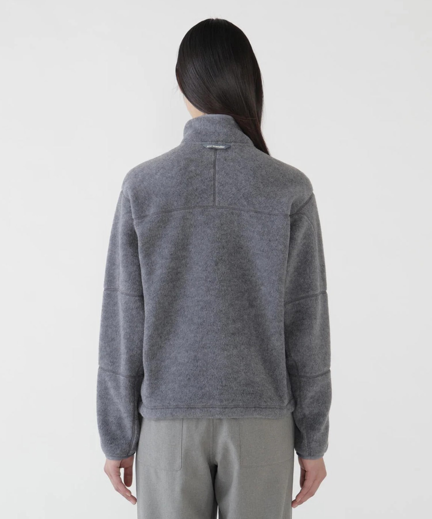 wool fleece pullover and wander