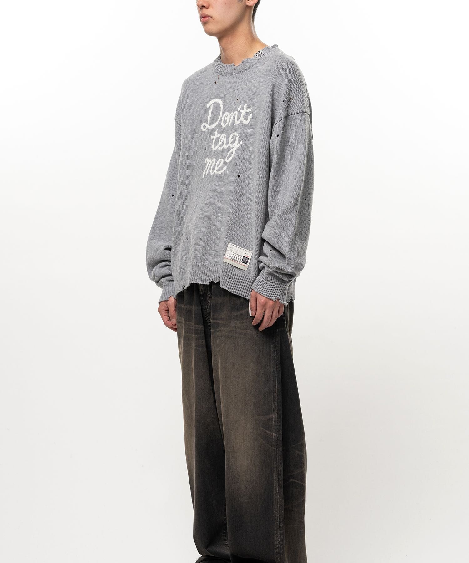 LETTERED KNIT PULLOVER Maison MIHARA YASUHIRO