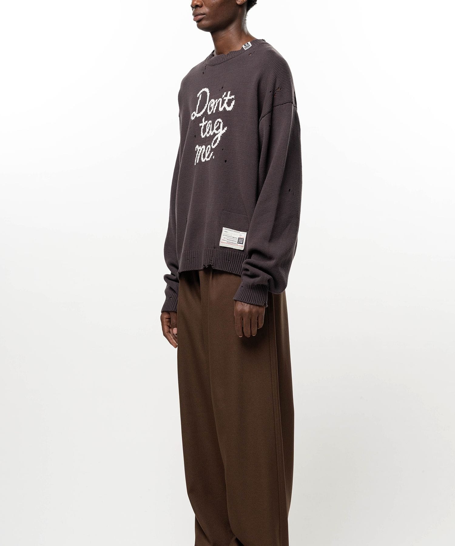 LETTERED KNIT PULLOVER Maison MIHARA YASUHIRO