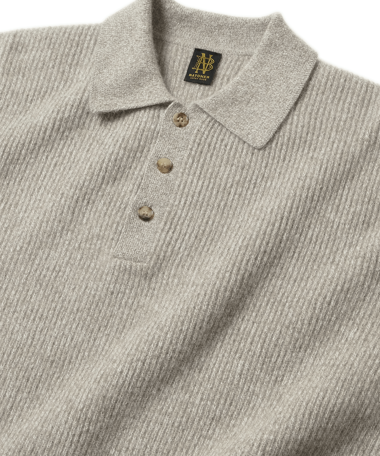 CASHMERE FOX POLO BATONER