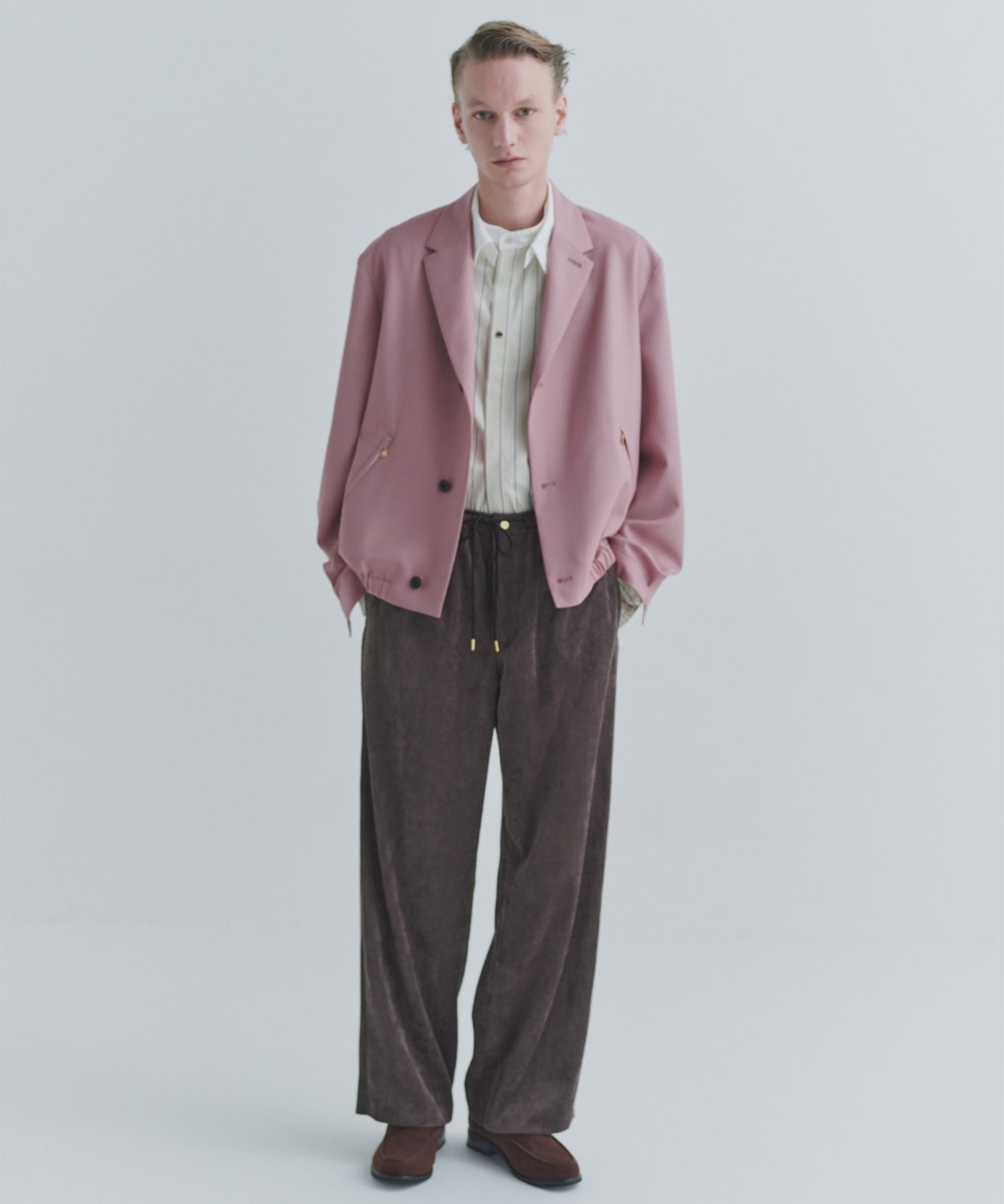 Wide Wale Corduroy Drawstring Wide Pants CULLNI