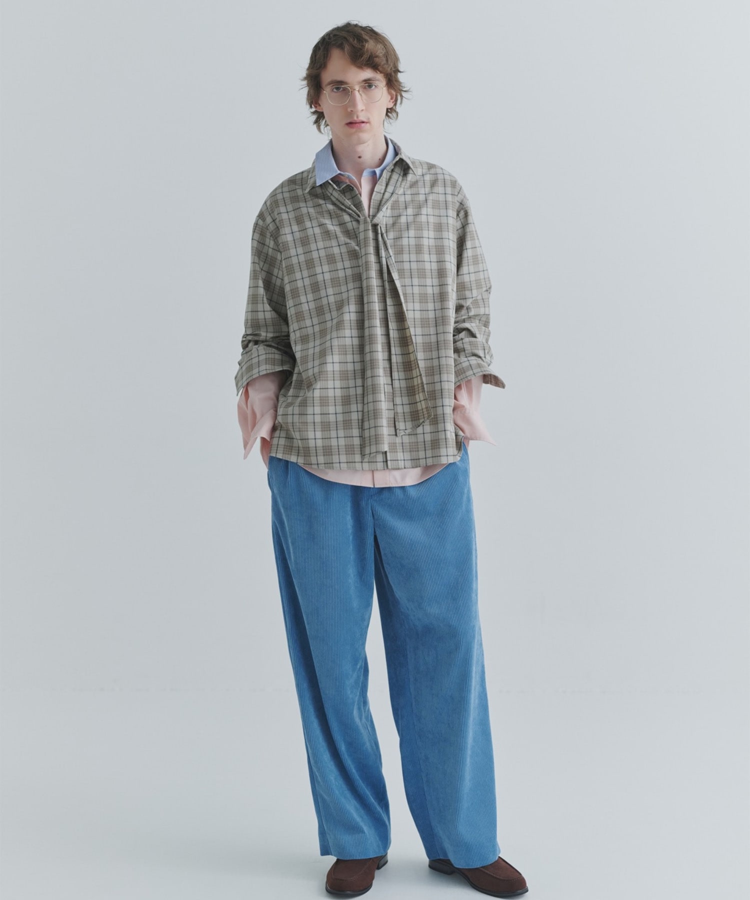 Wide Wale Corduroy Drawstring Wide Pants CULLNI