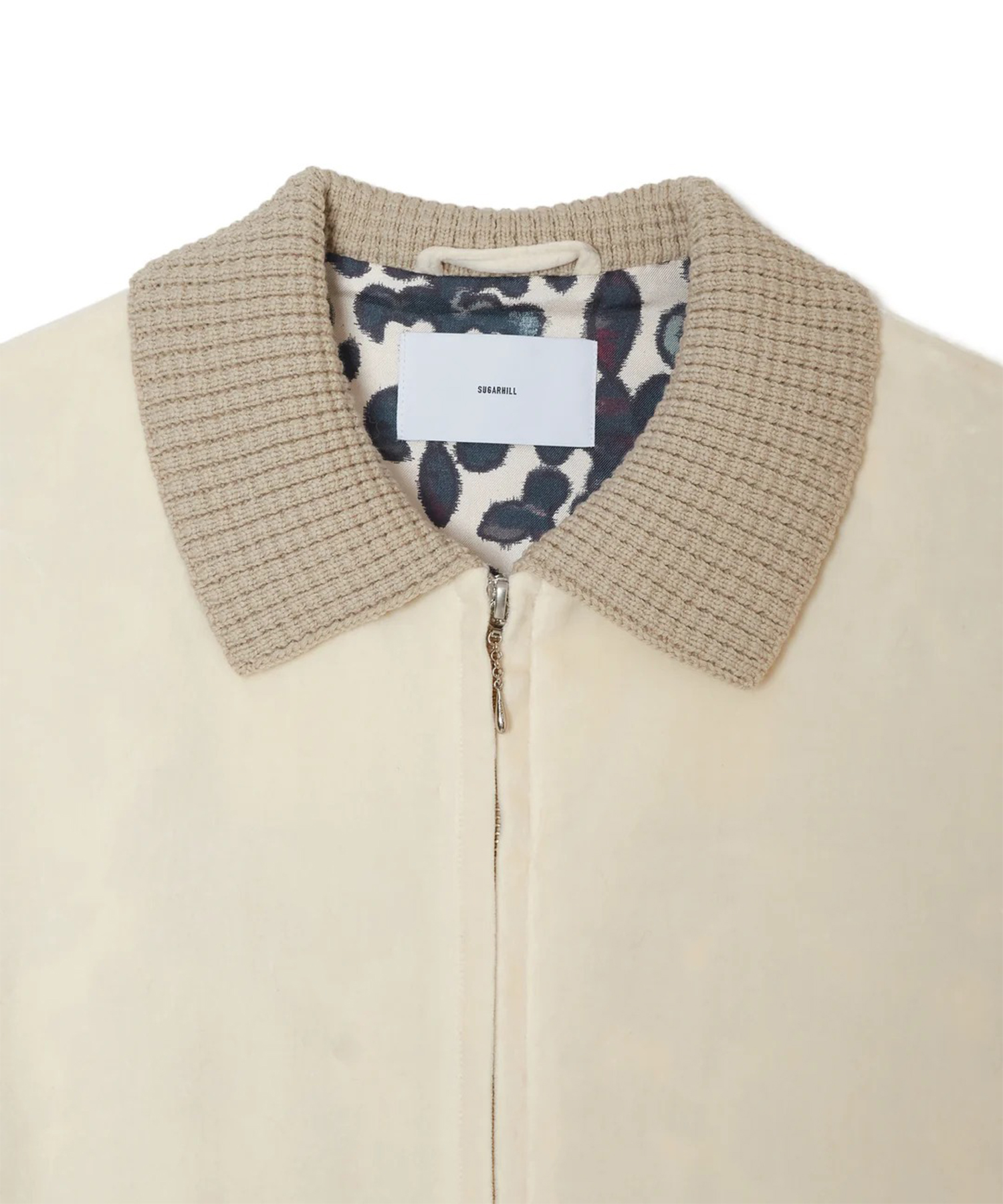 KNIT VELOR JACKET SUGARHILL
