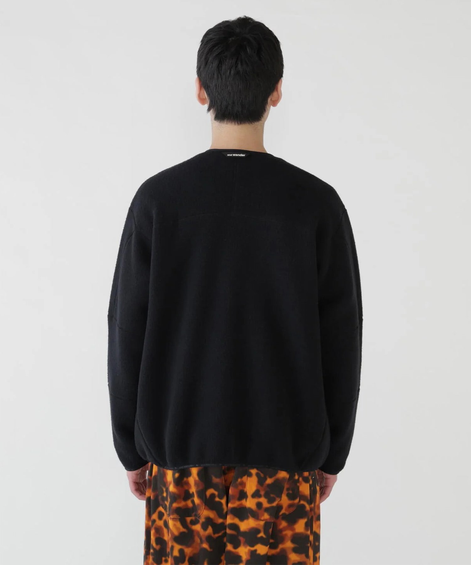 wool fleece cardigan and wander
