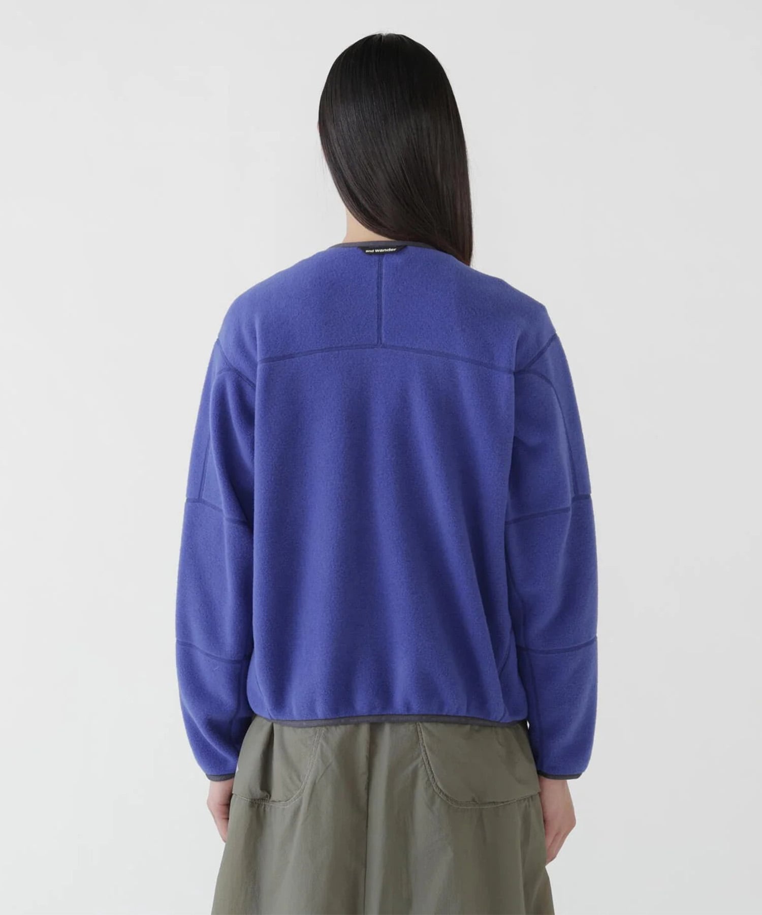 wool fleece cardigan and wander
