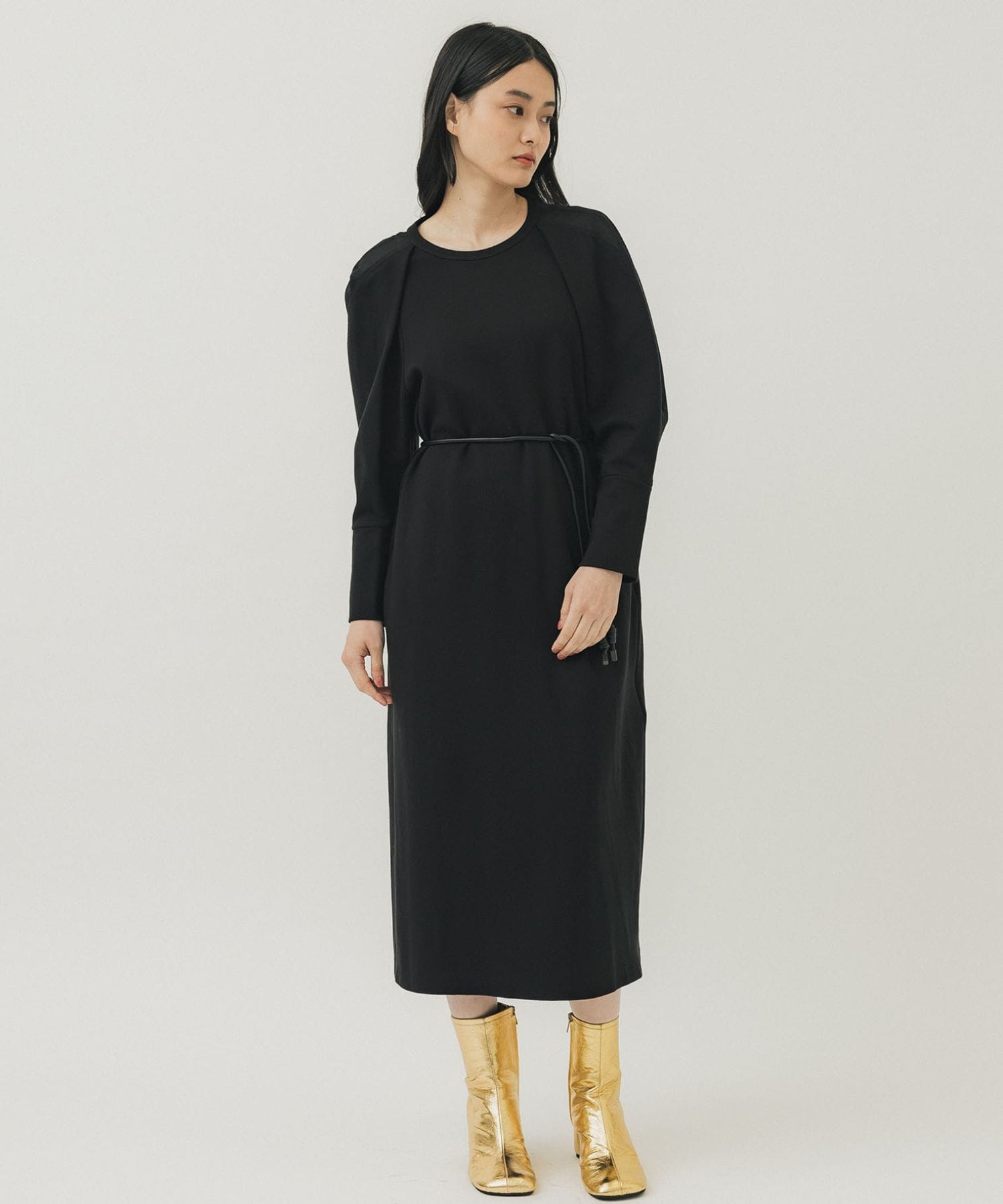 Jimena jersey dress BK(1 BLACK): AKIRANAKA: WOMENS｜ STUDIOUS