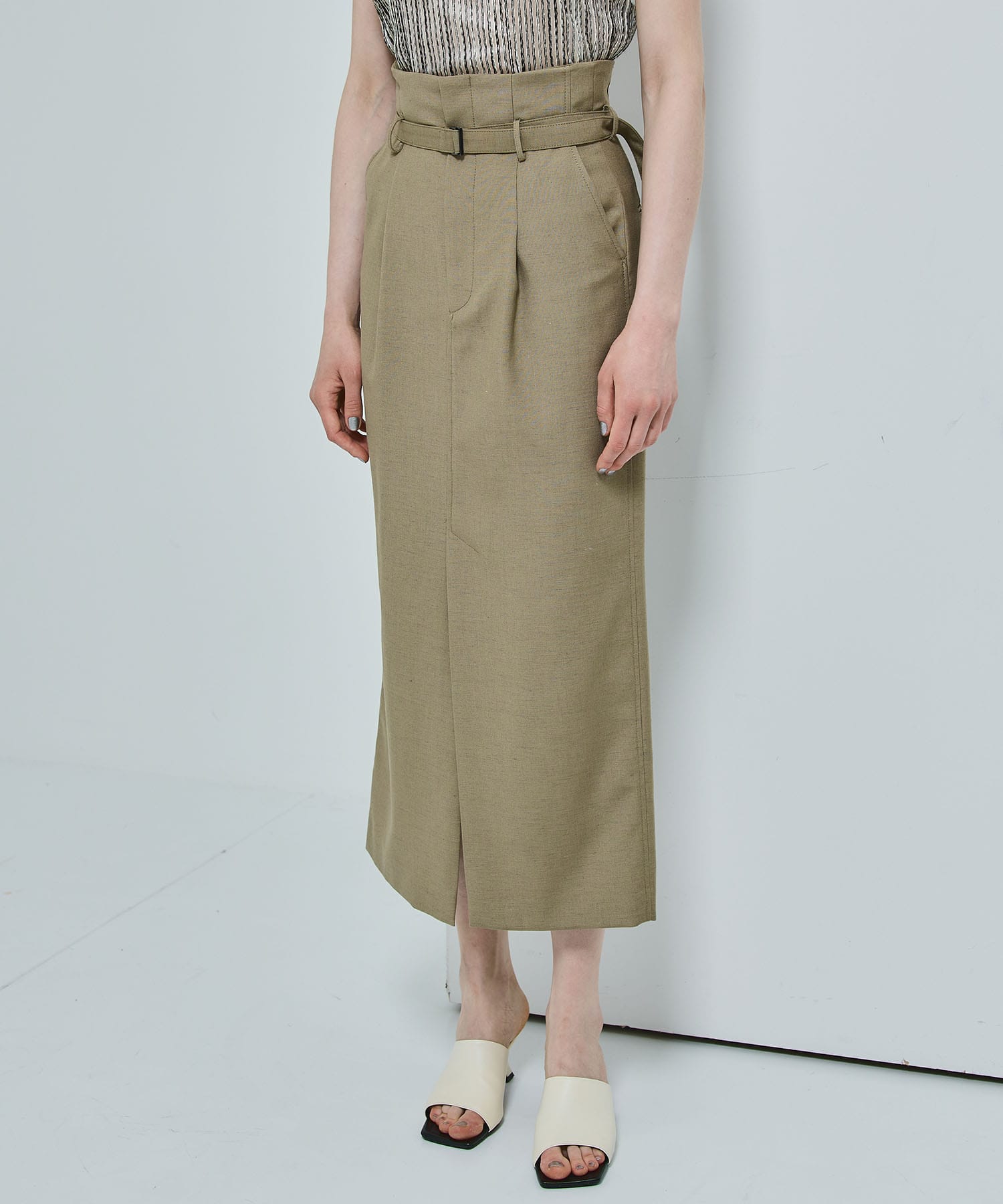 ベルトマークタイトロングSkirt STUDIOUS