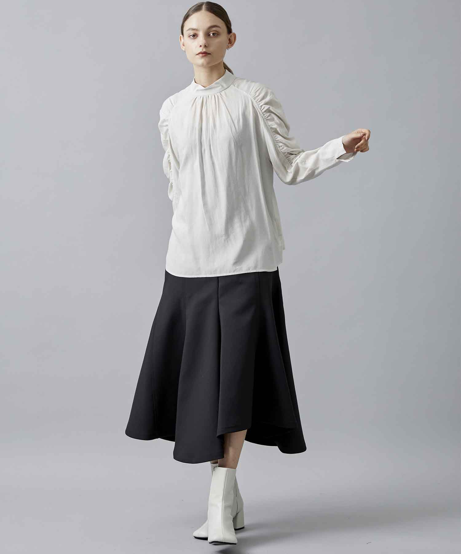 シャーリングスリーブブラウス CASA FLINE